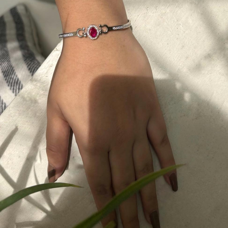 Midnight Sapphire Shine 925 Sterling Silver Bracelet
