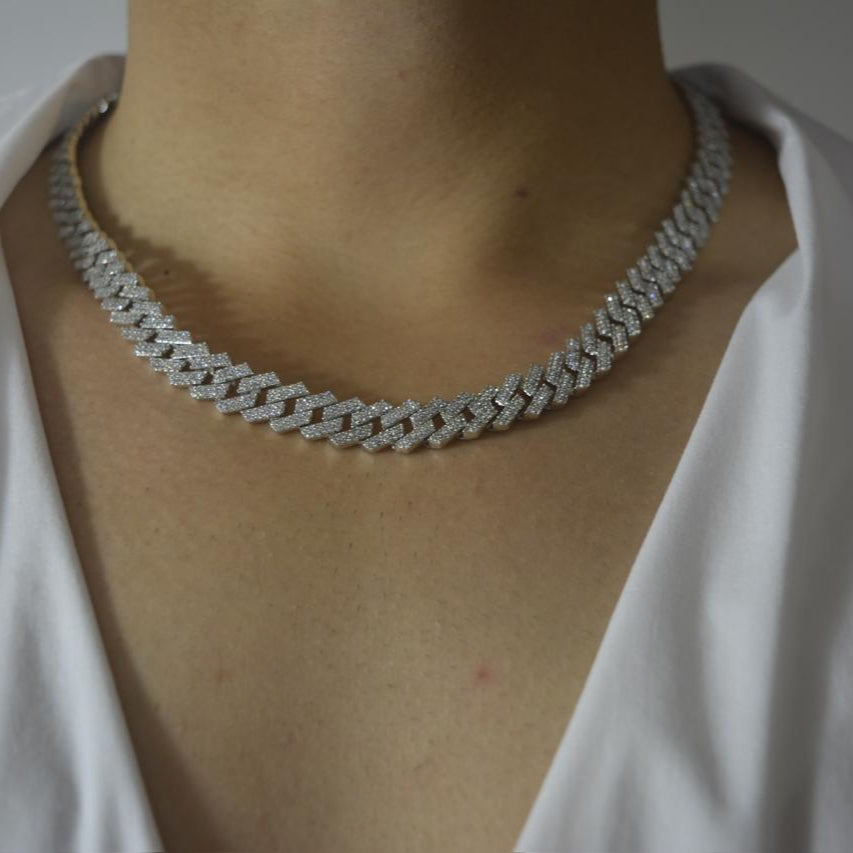 Celestial Cuban 925 Silver Men's Chain