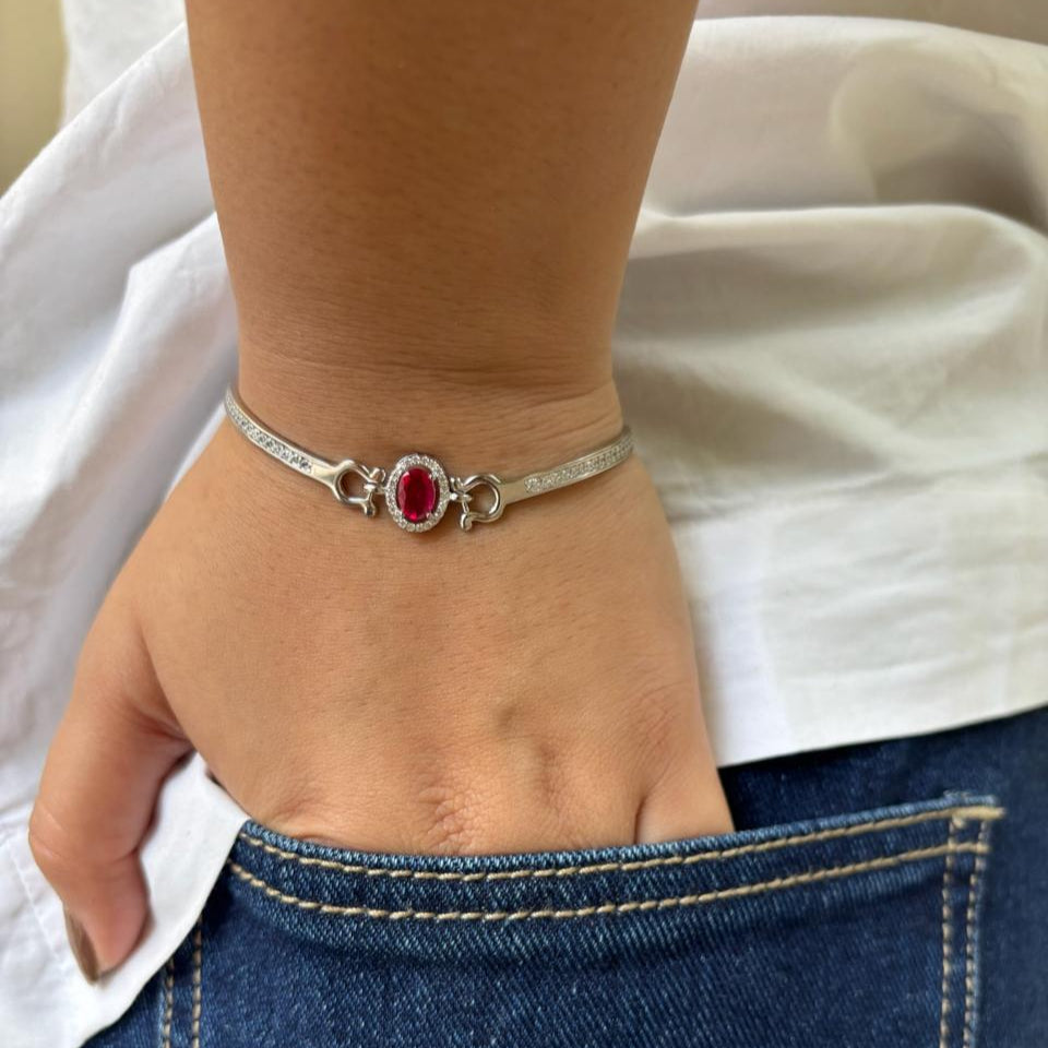 Midnight Sapphire Shine 925 Sterling Silver Bracelet