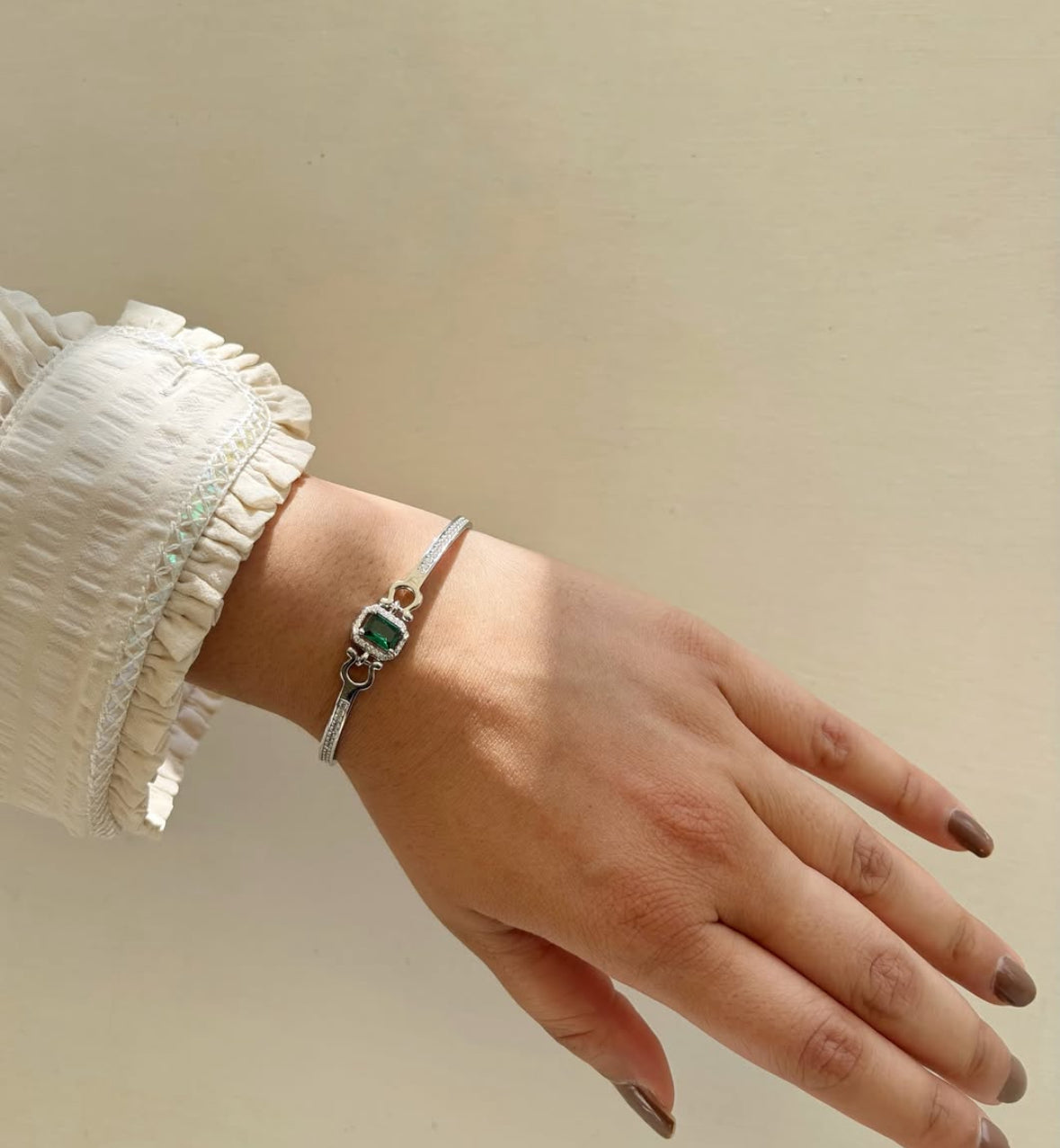 Regal Ruby Radiance 925 Sterling Silver Bracelet