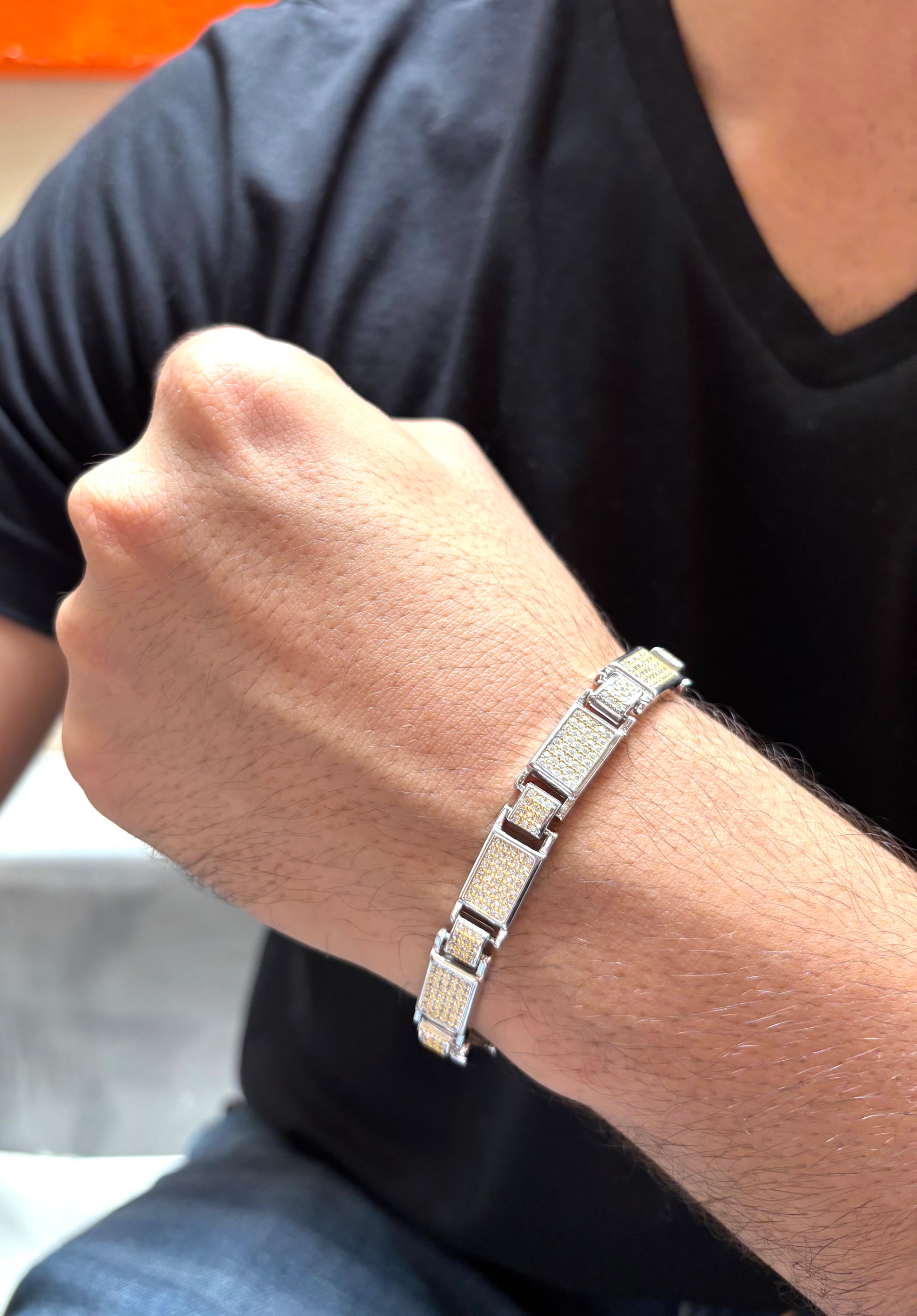 Regal Mesh 925 Sterling Silver Men's Bracelet