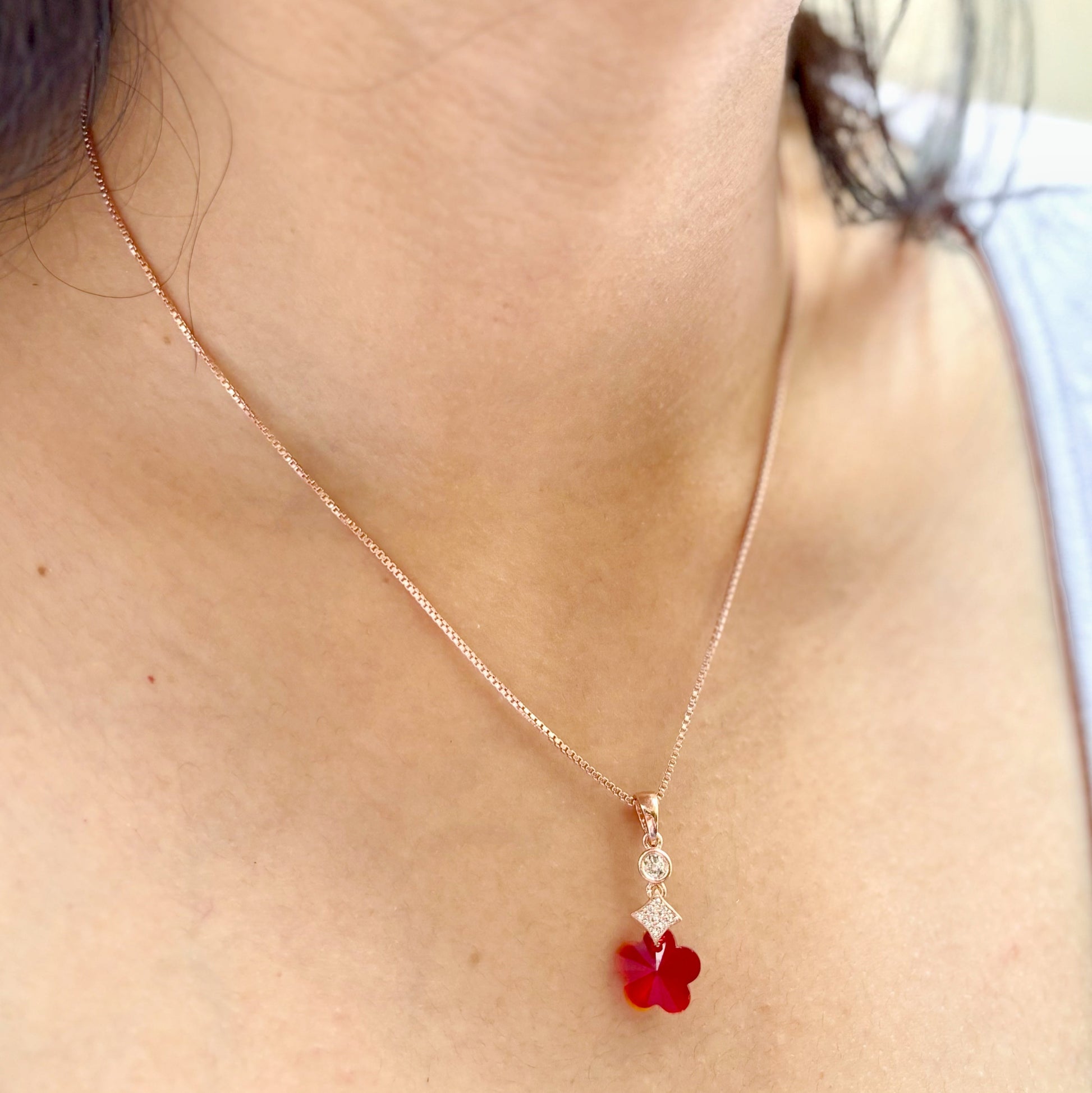 How our Rising star necklace looks like after wearing