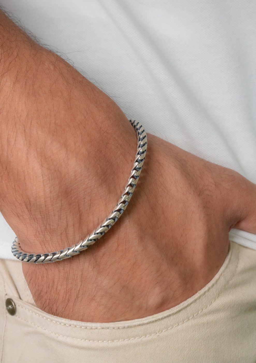 Men's Silver Bracelet 03