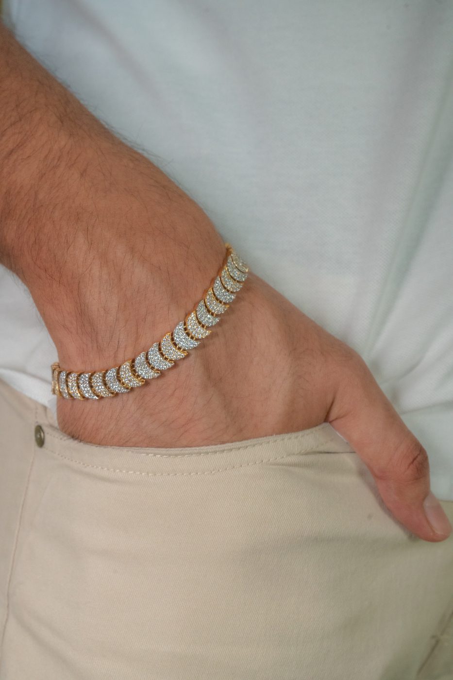 Men's Silver Bracelet 08