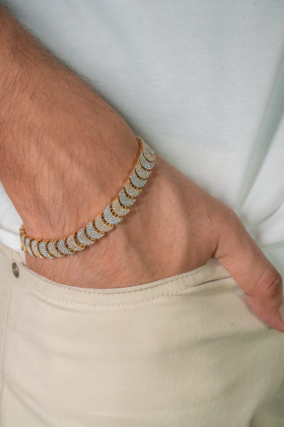 Men's Silver Bracelet 09