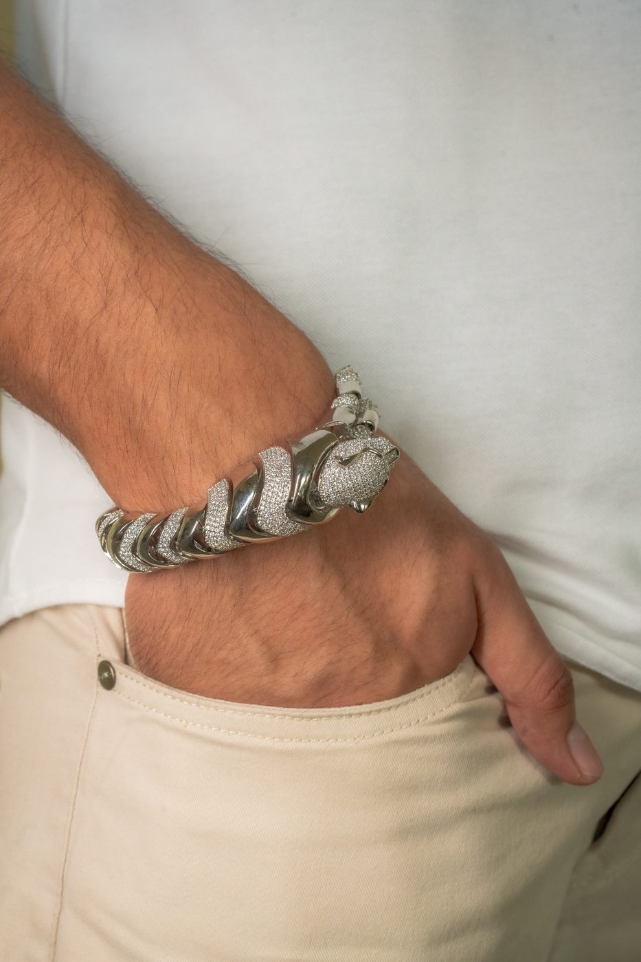 Men's Silver Bracelet 10