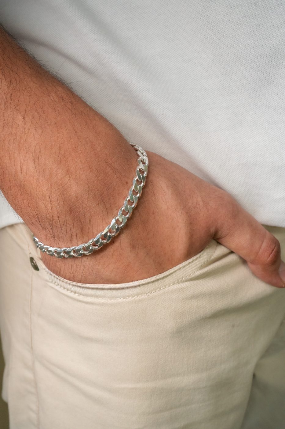 Men's Silver Bracelet 13