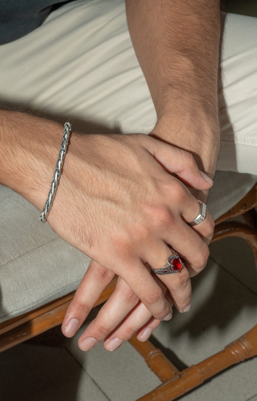 Men's Silver Bracelet 14