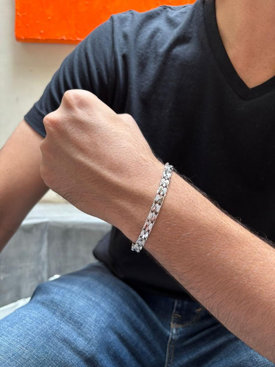 Men's Silver Bracelet 37