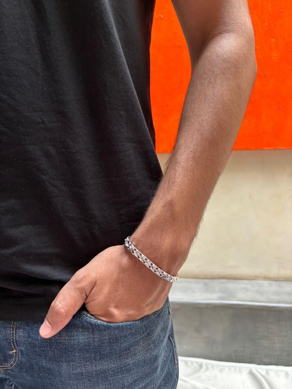 Men's Silver Bracelet 38