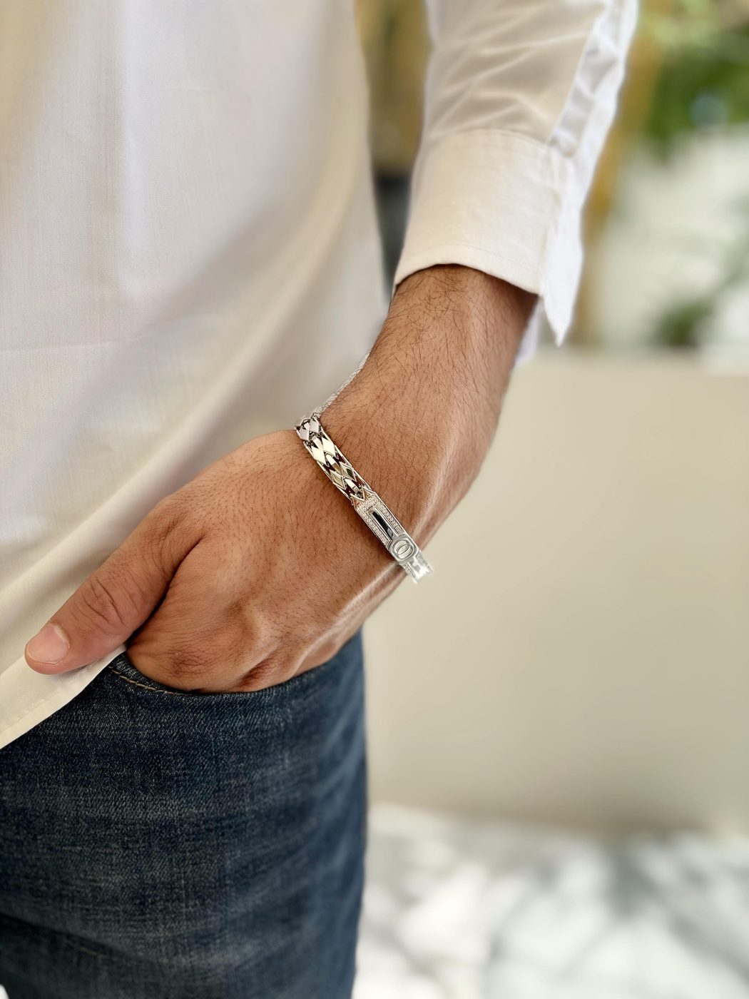 Men's Silver Bracelet 49